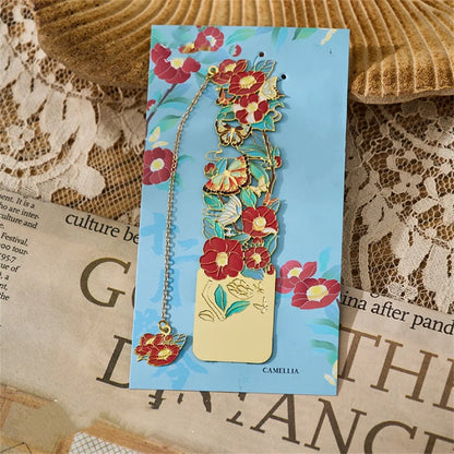 Retro Chinese Metal Hollow Bookmark – Elegant Book Clip for Readers