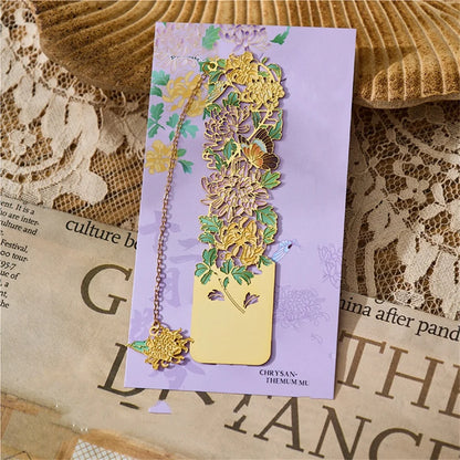 Retro Chinese Metal Hollow Bookmark – Elegant Book Clip for Readers