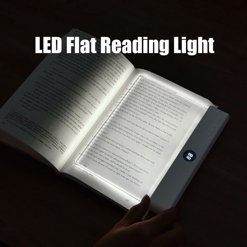 LED Flat Panel Reading Light – Eye-Friendly Night Light for Book Lovers