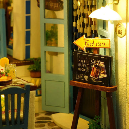 DIY Book Nook Kit – Miniature Bookshelf with LED Lights