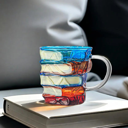 Painted Book Mug – Vintage Novel Design for Readers & Writers