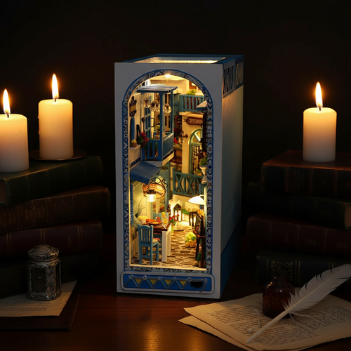 DIY Book Nook Kit Miniature Bookshelf