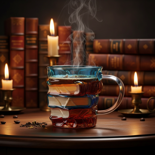 Painted Book Mug